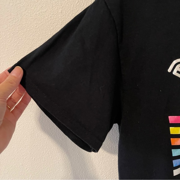 Disney Parks Retro Disneyland Mickey Mouse Neon 55 Black Graphic Tee-Medium - Picture 5 of 6